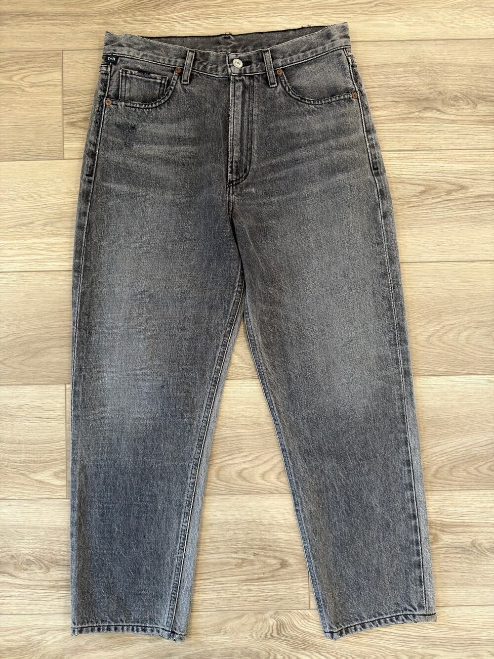 Citizens of Humanity Daphne High Rise Crop Casual Cotton Gray Jeans NWOT 27